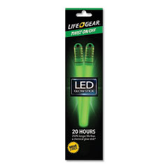 Life+Gear® FLASHLIGHT GLOW STICK LED REUSABLE GLOW STICK, 3 AG13 BATTERIES (INCLUDED), ASSORTED