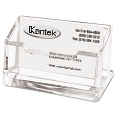 Kantek HOLDER BUSINESS CARD CR Acrylic Business Card Holder, Capacity 80 Cards, Clear