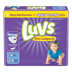 Luvs® DIAPERS LUVS S4 4-29CT DIAPERS, SIZE 4: 22 LBS TO 37 LBS, 29-PACK, 4 PACK-CARTON