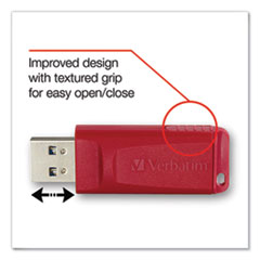 Verbatim® DRIVE USB 32GB RD STORE 'N' GO USB FLASH DRIVE, 32 GB, RED