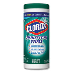 Clorox® CLEANER DSNFCT WIPES FRSH Disinfecting Wipes, 7 X 8, Fresh Scent, 35-canister