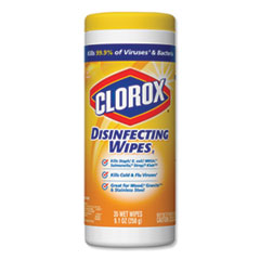 Clorox® CLEANER WIPES DSINFCT LEM Disinfecting Wipes, 7 X 8, Crisp Lemon, 35-canister