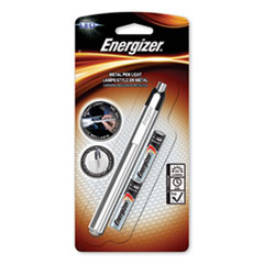 Energizer® FLASHLIGHT PEN STYLE LED LED PEN LIGHT, 2 AAA BATTERIES (INCLUDED), SILVER-BLACK
