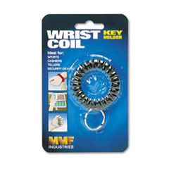 SteelMaster® HOLDER KEY WRIST COIL BK Wrist Coil With Key Ring, Black