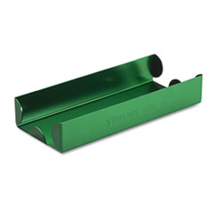 MMF Industries™ TRAY DIME $100-CAP AM GN ROLLED COIN ALUMINUM TRAY WITH DENOMINATION AND QUANTITY ETCHED ON SIDE, GREEN