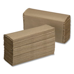 SKILCRAFT Multi-Fold Paper Towel, 1-Ply, 9.25 x 3, Natural, 250/Pack, 16 Packs/Box