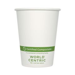 Paper Hot Cups, 12 Oz, White, 1,000/carton