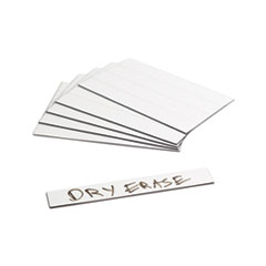 Dry Erase Magnetic Tape Strips, 6