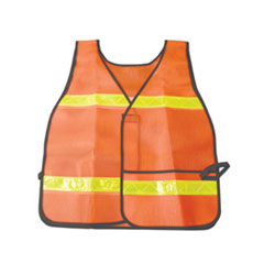 SKILCRAFT Safety Reflective Vest, One Size Fits All, Orange/Yellow