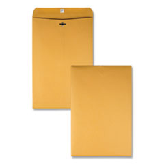 Clasp Envelope, 32 lb Bond Weight Kraft, #15, Square Flap, Clasp/Gummed Closure, 10 x 15, Brown Kraft, 100/Box