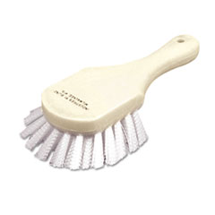 SKILCRAFT All-Purpose Scrub Brush, White Nylon Bristles, 3