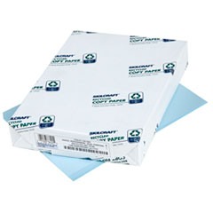 SKILCRAFT Colored Copy Paper, 20 lb Bond Weight, 8.5 x 11, Blue, 500 Sheets/Ream, 10 Reams/Carton