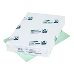 SKILCRAFT Colored Copy Paper, 20 lb Bond Weight, 8.5 x 11, Green, 500 Sheets/Ream, 10 Reams/Carton