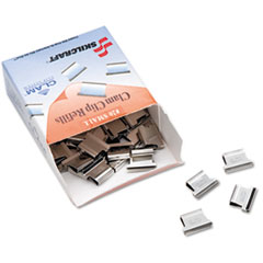 SKILCRAFT Clam Clip Refill, Small, Silver, 50/Box
