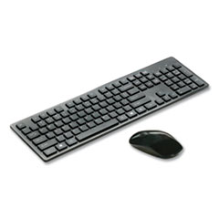 SKILCRAFT Keyboard And Mouse Combination, 2.4 Ghz Frequency/30 Ft Wireless Range, Black