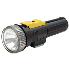 SKILCRAFT Flashlight with Magnet, 2 D Batteries (Sold Separately), Black