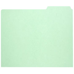 SKILCRAFT File Guide Card, 3-Tab, 11.75 x 10, Light Green, 1 Set