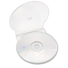 SKILCRAFT C-Shell CD Cases, Clear, 25/Pack