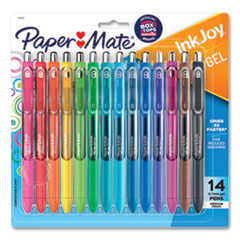 InkJoy Gel Pen, Retractable, Medium 0.7 Mm, Assorted Ink And Barrel Colors, 14/pack