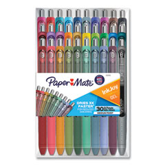 InkJoy Gel Pen, Retractable, Medium 0.7 Mm, Assorted Ink And Barrel Colors, 30/pack