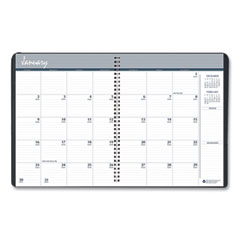 SKILCRAFT Monthly Appointment Planner, Wirebound, 11 x 8.5, Black Cover, 14-Month (Dec-Jan): 2023 to 2025
