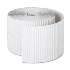 Pacon® BORDER 2.25" X 50' WE Bordette Decorative Border, 2 1-4" X 50' Roll, White