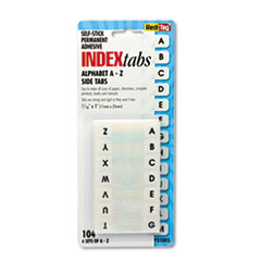 Legal Index Tabs, Preprinted Alpha: A to Z, 1/12-Cut, White, 0.44