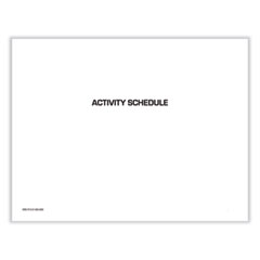Activity Schedule, 11 x 9, White Cover, 12-Month (Jan to Dec): 2024, 10/Pack
