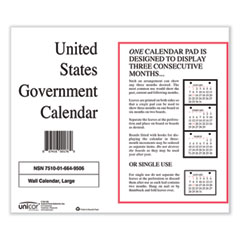 Perforated Monthly Wall Calendar, 11 x 9, White Sheets, 12-Month (Jan to Dec): 2024, 10/Pack