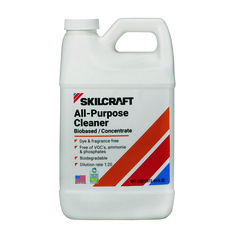 SKILCRAFT All-Purpose Cleaner Biobased Concentrate, 0.5 gal Bottle, 6/Pack