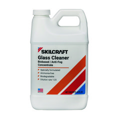 SKILCRAFT Biobased Glass Cleaner Concentrate, 0.5 gal Bottle, 6/Pack