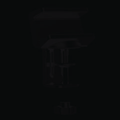 SKILCRAFT Power Strip Holder, 12 x 32, Black