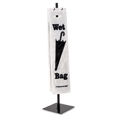 Tatco STAND WET UMBRELLA BK Wet Umbrella Bag Stand, Powder Coated Steel, 10w X 10d X 40h, Black