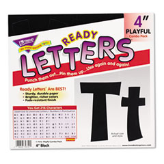 Ready Letters Playful Combo Set, Black, 4