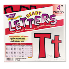 Ready Letters Playful Combo Set, Red, 4