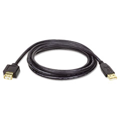 Tripp Lite CABLE USB 2 EXT 6FT BK USB 2.0 A EXTENSION CABLE (M-F), 6 FT., BLACK