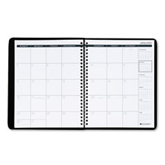 At-a-glance - recycled monthly planner, black, 6 7/8-inch x 8 3/4-inch, sold as 1 ea