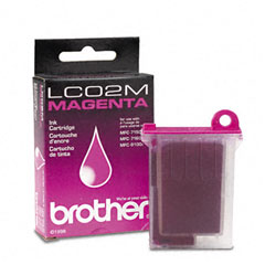 Brother BRTLC02M LC02M Ink, 400 Page-Yield, Magenta