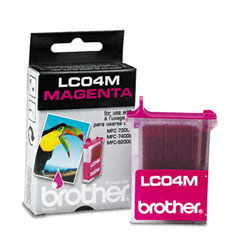 Brother BRTLC04M LC04M Ink, 410 Page-Yield, Magenta