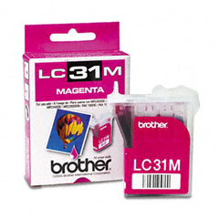 Brother BRTLC31M LC31M Ink, 400 Page-Yield, Magenta
