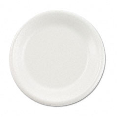 BWK BWK6FPL Non-Laminated Foam Dinnerware, Plates, 6" Diameter, White, 1000/Carton
