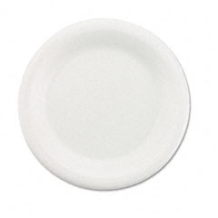 BWK BWK9FPL Non-Laminated Foam Dinnerware, Plates, 9" Diameter, White, 500/Carton
