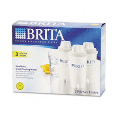 Brita - pitcher replacement filters, 3/pack, sold as 1 pk