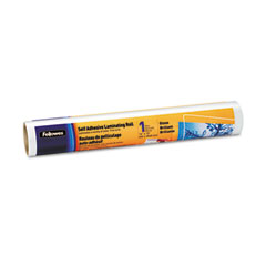 Fellowes - self-adhesive laminating roll, 3 mil, 16-inch x 10 ft., clear, glossy finish, sold as 1 rl