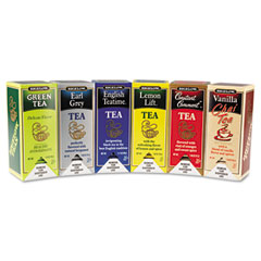 Bigelow 15577 Assorted Tea Packs, Six Flavors, 28 Tea Bags/Flavor, 168/Carton