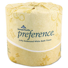 Georgia pacific - preference embossed 2-ply bathroom tissue, 550 sheet/roll, 80 rolls/carton, sold as 1 ct