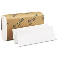 Georgia Pacific 20204 Folded Paper Towel, 9-1/4 X 9-1/2, White, 250/Pack, 16/Carton