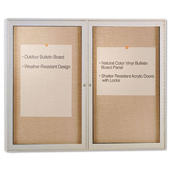 Ghent PA23648VX181 Enclosed Outdoor Bulletin Board, 48 X 36, Satin Finish