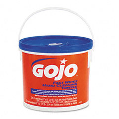 Gojo 6299-02EA Fast Wipes Hand Cleaning Towels, Cloth, 9 X 10, White 225/Bucket