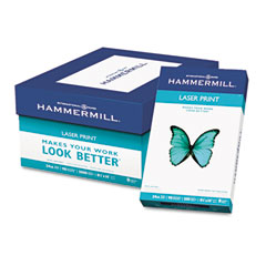 Hammermill 10461-2 Laser Print Office Paper, 98 Brightness, 24Lb, 8-1/2 X 14, White, 500 Sheets/Rm